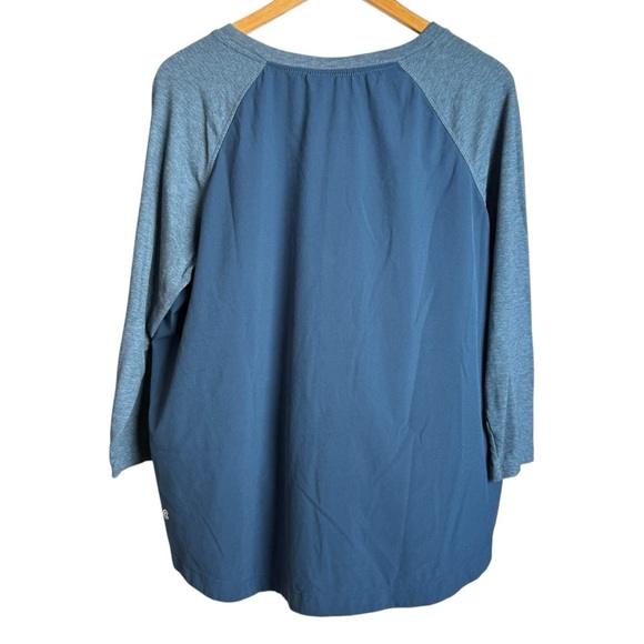 Champion C9 Duo Dry Airo Shirt Women XL Blue Breathable Athletic Woven Workout - Picture 6 of 8